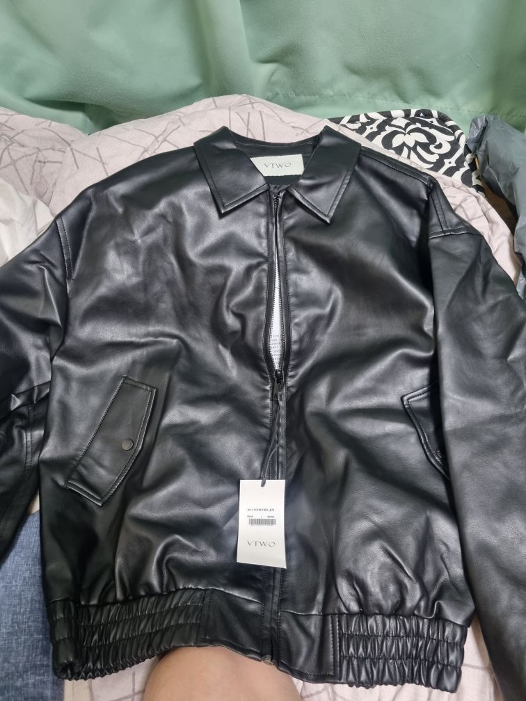 ジャケット・アウター VEGAN LEATHER SWITCHING OVER JACKET MUSINSA公式 | VTWO 8013 VEGAN LEATHER JACKET_BLACK