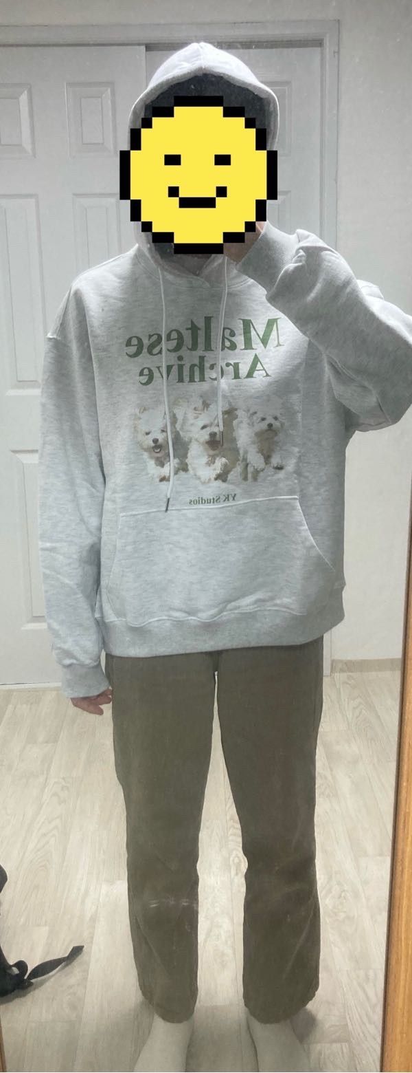 MUSINSA | WAI KEI MALTESE ARCHIVE HOODIE MELANGE WHITE