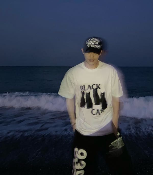 Tシャツ・カットソー [VIVASTUDIO] BLACK CAT TEE [WHITE] MUSINSA | VIVASTUDIO BLACK CAT TEE [WHITE]