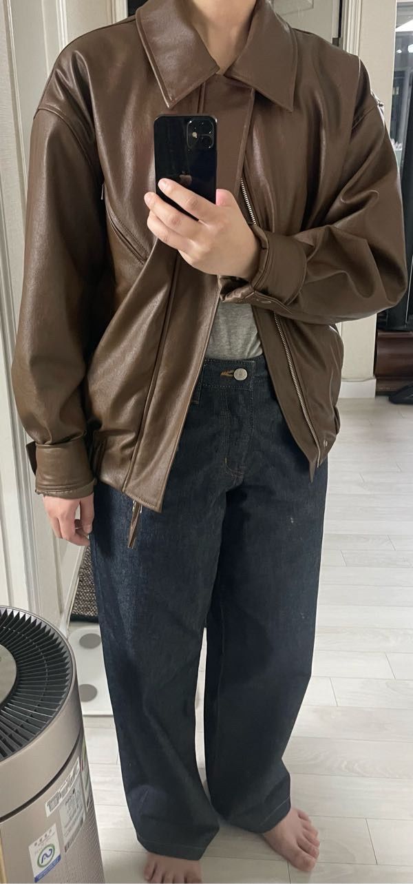 【PARTIMENTO】WASHED SINGLE LEATHER JACKET MUSINSA | PARTIMENTO [Vegan Leather] Single Jacket Black