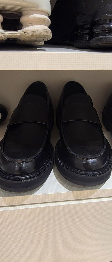 MUSINSA | MUSINSA STANDARD BOLD MOC TOE LOAFFER_BLACK