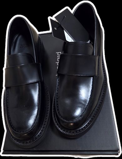 MUSINSA | MUSINSA STANDARD BOLD MOC TOE LOAFFER_BLACK