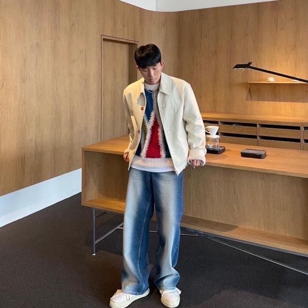 【SATUR】Brooklyn Newtro Wide Washed Pants - Light Blue MUSINSA | SATUR Brooklyn Newtro Wide Washed Pants Light Blue
