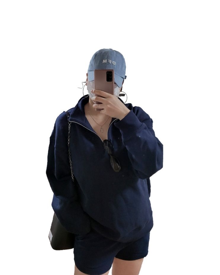 スウェット・トレーナー *MUSINSA STANDARD* Oversized collared sweatshirt pistachio M MUSINSA | MUSINSA STANDARD Oversized Half Zip-Up Sweatshirt