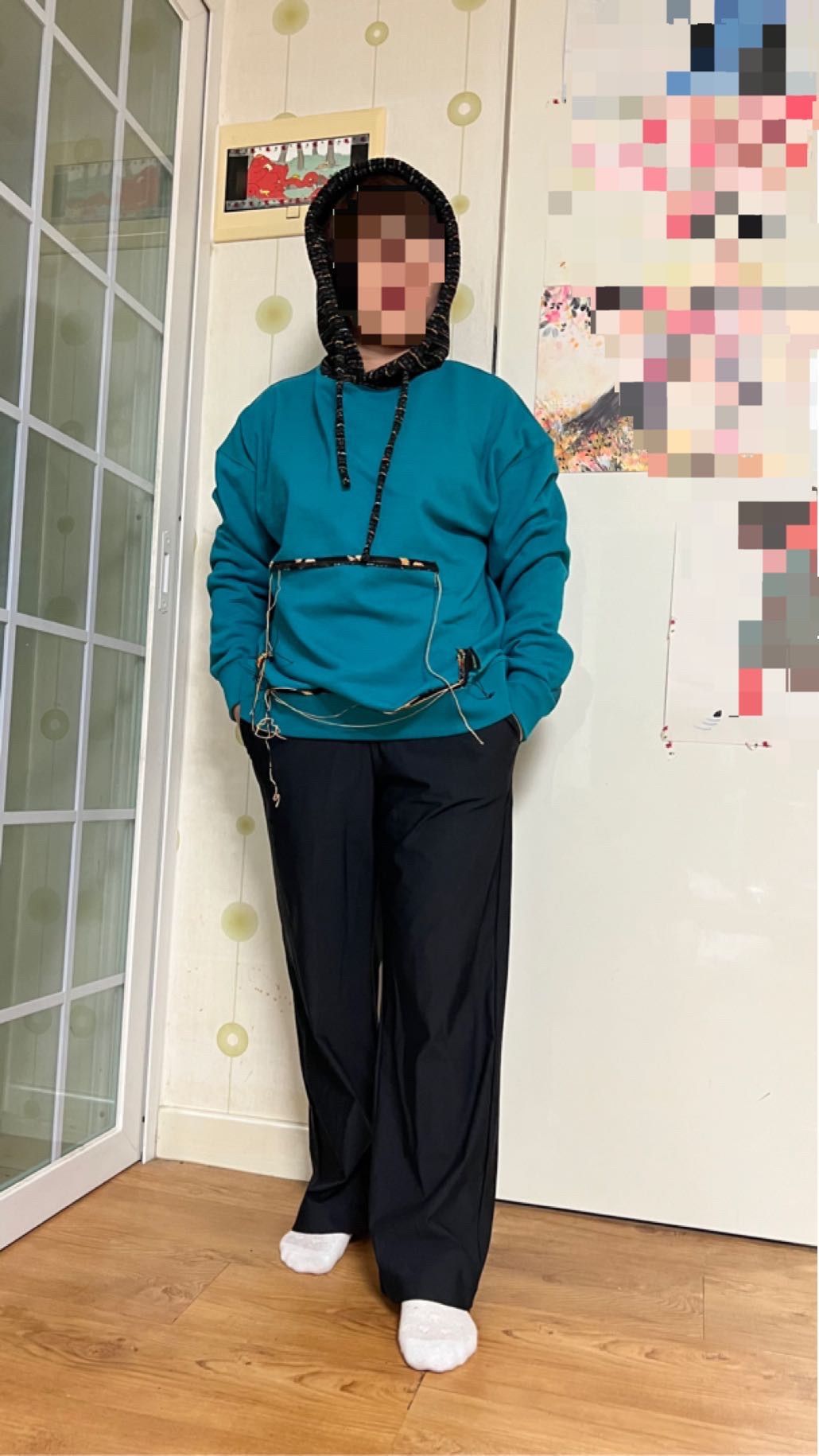 ★人気★【ANDERSSON BELL】★MESH PANEL CONTRAST HOODI.E★ ☆人気☆【ANDERSSON BELL】☆MESH PANEL CONTRAST HOODI.E☆