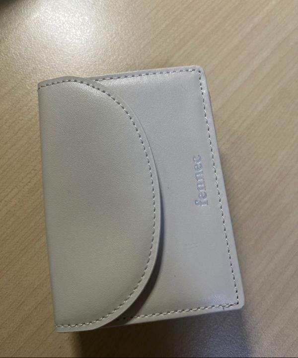 ★Fennec★ HALFMOON MINI WALLET ECRU FL1WT02ECF MUSINSA | fennec HALFMOON MINI WALLET - ECRU