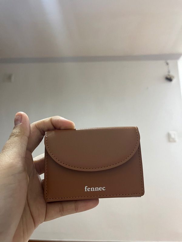 MUSINSA | fennec HALFMOON MINI WALLET - TAN BROWN