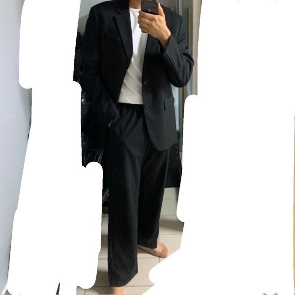 MUSINSA | MUSINSA STANDARD WOOL BLEND RELAXED BASIC BLAZER