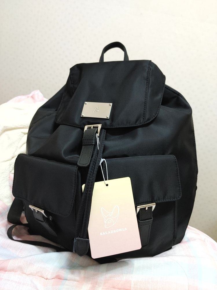 【SALAD BOWLS】SYMBOL NYLON SMALL BACKPACK MUSINSA | SALAD BOWLS SYMBOL NYLON BACKPACK [BLACK]