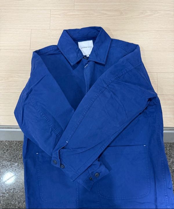 MUSINSA | ESPIONAGE French Wide Work Jacket (Moleskin) French Blue