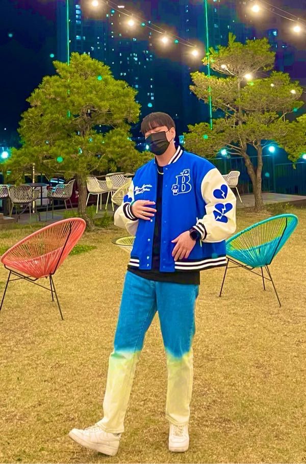 MUSINSA | BADBLUE BadBear Varsity Jacket