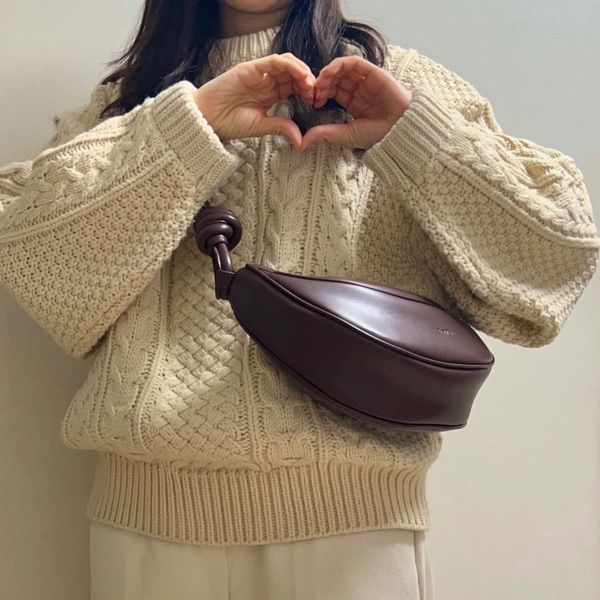 ショルダーバッグ・ポシェット [ 4OUR B] 2-WAY Bent Rope Shoulder and Cross Bag (BLACK) ショルダーバッグ・ポシェット [ 4OUR B] 2-WAY Bent Rope