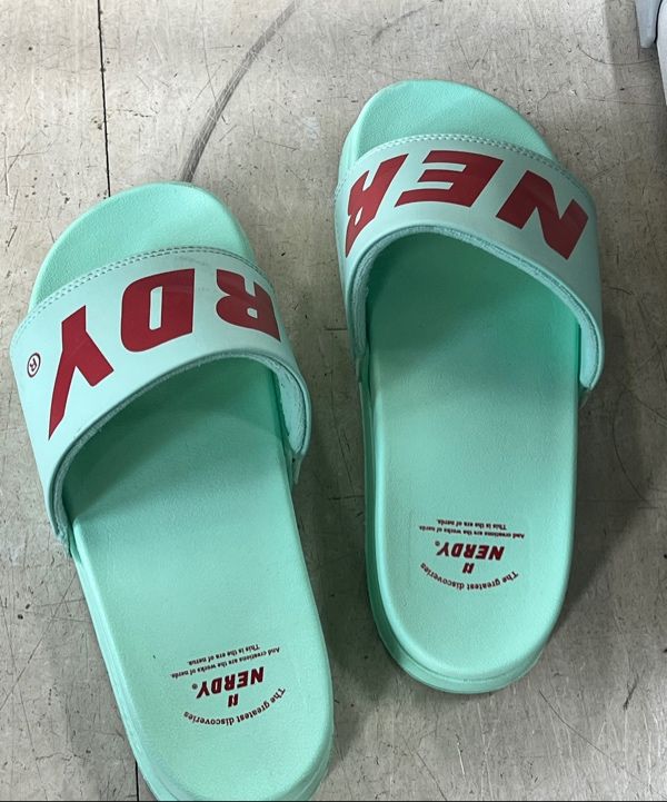 MUSINSA | NERDY (22SS) Big Logo Slide Mint