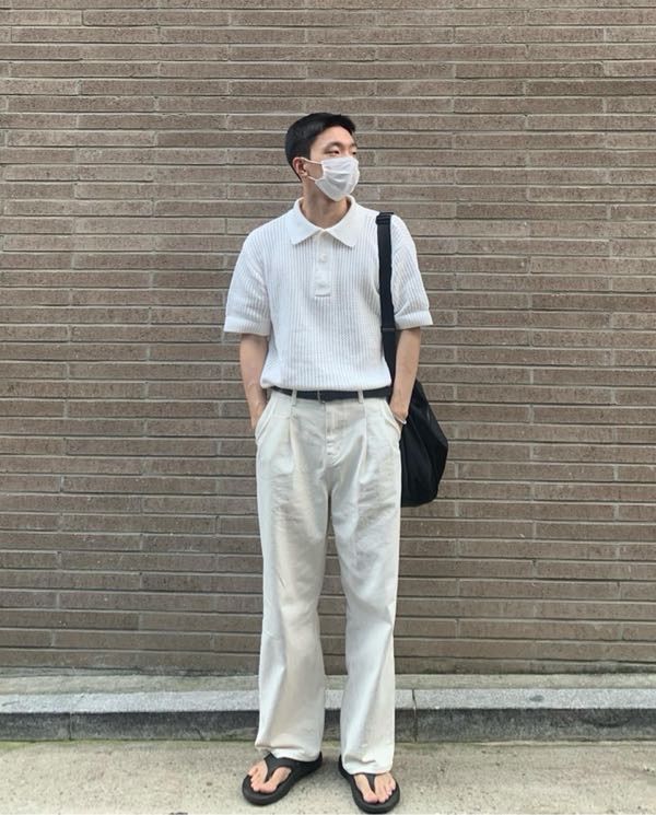 MUSINSA | MUSINSA STANDARD Two Tuck Wide Denim Pants [Gray]
