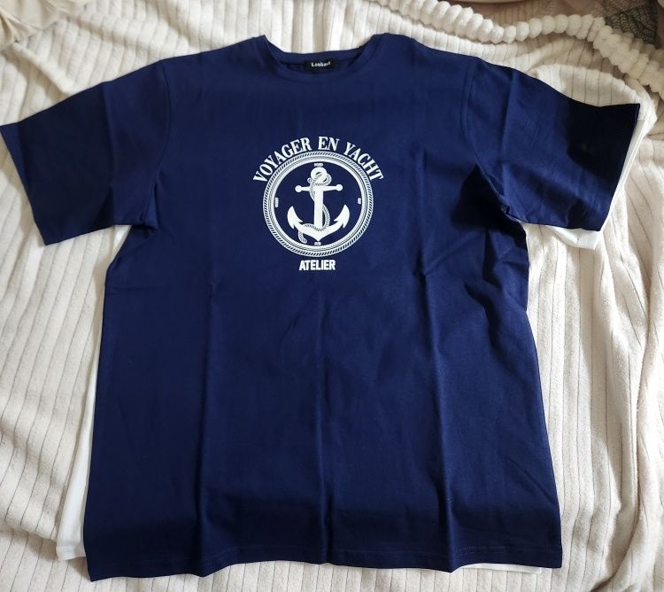 LOOKAST☆ANCHOR TSHIRT MUSINSA | LOOKAST Navy Anchor T-Shirt / NAVY ANCHOR TSHIRT