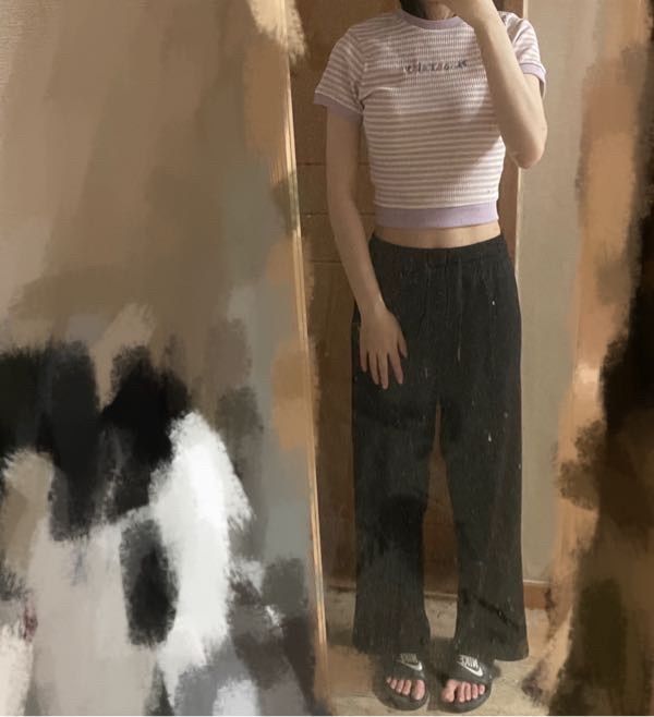♥ MOON FAIRY ♥MF FAIRY LINE CROP TEE MUSINSA | MOON FAIRY MF Winky Stripe Crop Tee - Black