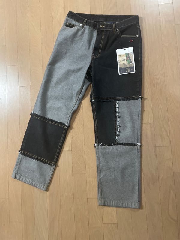 MUSINSA | ROMANTIC CROWN 1992 RAW HEM JEANS_BLACK