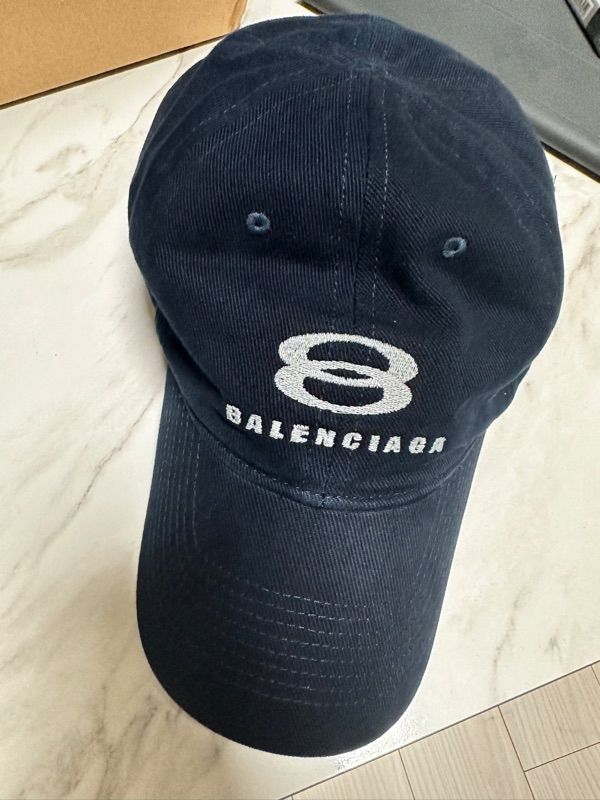 MUSINSA | BALENCIAGA Unity Snowboard Ball Cap - Navy Blue