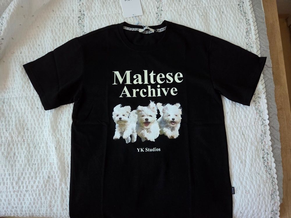 MUSINSA公式 | WAI KEI マルチーズアーカイブ半袖Tシャツブラック