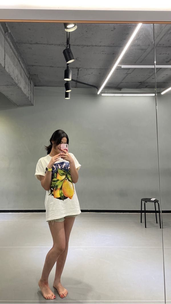 ★SATUR★ Citron Summer Graphic Short Sleeve T-Shirt Classic MUSINSA | SATUR Capri Citron Retro Summer Graphic Short