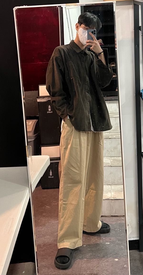 MUSINSA | NOT4NERD Two Tuck Wide Cotton Pants - Ivory