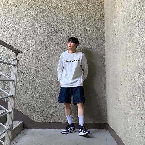 ハーフ・ショートパンツ Bermuda Wide One-Tuck Washed Denim Shorts Deep Indigo MUSINSA | GLW Bermuda Wide One-Tuck Washed Denim Shorts Deep
