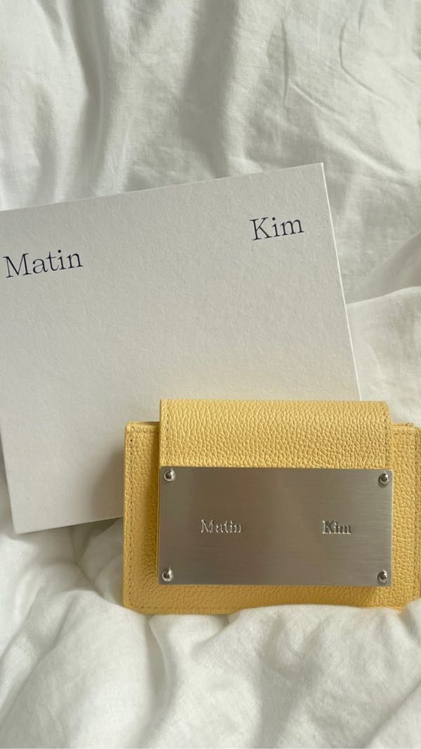MUSINSA | MATIN KIM ACCORDION WALLET IN LIGHT YELLOW