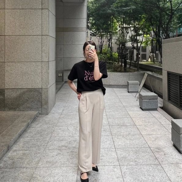 Tシャツ・カットソー RONRON NUIT D ETE T SHIRT WHITE PINK RR23BST1308WP MUSINSA公式 | RONRON NUIT D ETE T SHIRT WHITE PINK