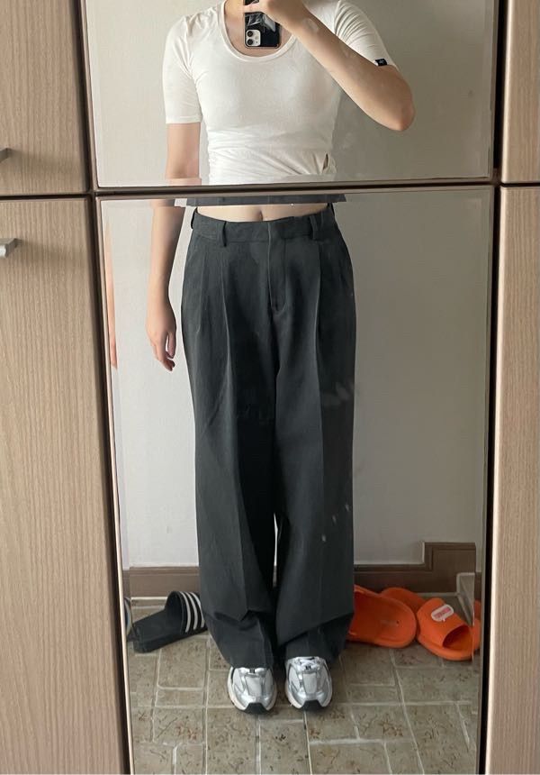 韓国大人気★MUSINSA STANDARD★Wide Hidden Banding Slacks 3色 MUSINSA | MUSINSA STANDARD WOMAN Women's High-Waist Wide