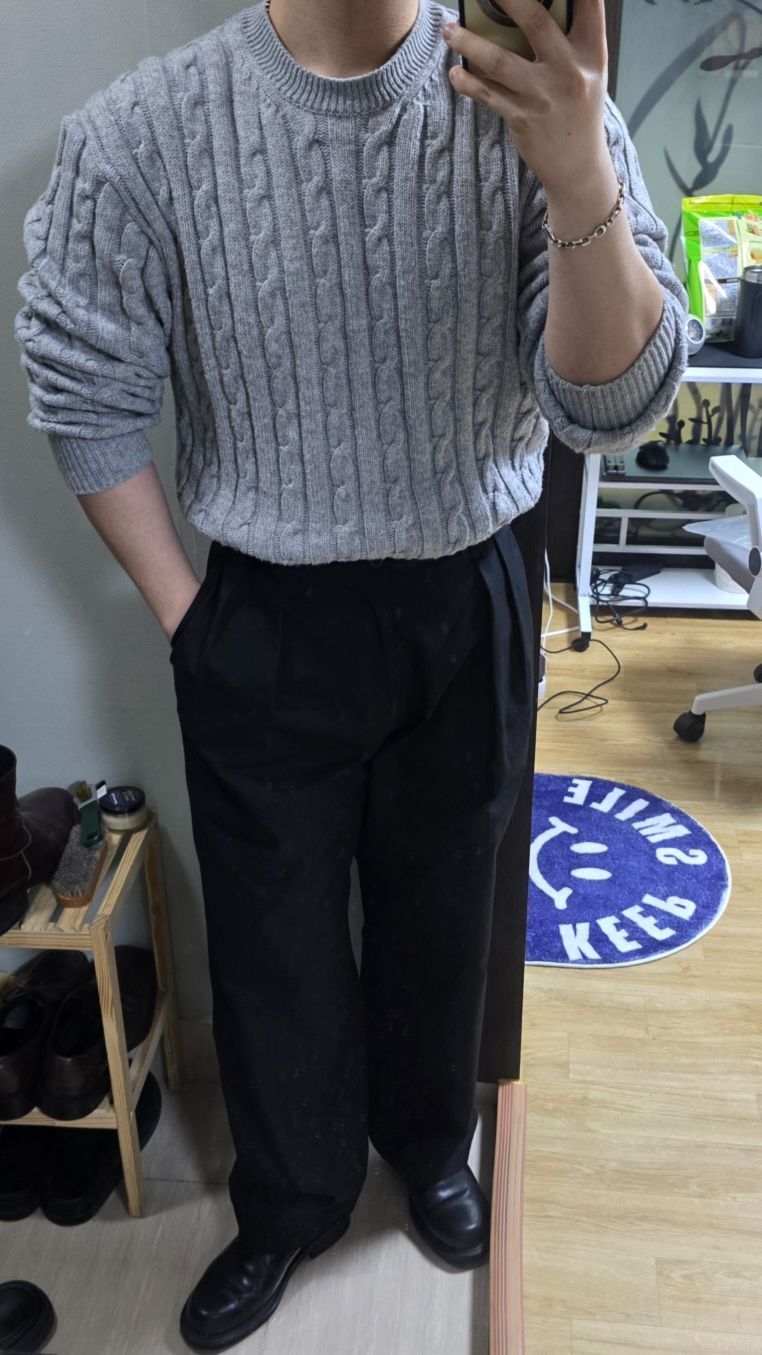 【INCHANT ME】[unisex] Chino Two-Tuck Long Wide Pants unisex/setup available] Mackin two tuck wide slacks (2C