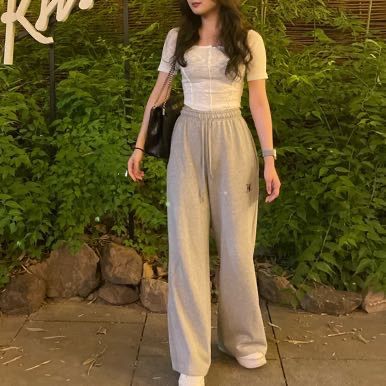 WOOALONG/Signature relax wide pants /ユニセックス/12カラー セール】WOOALONG(ウアロン)/Signature relax wide pants