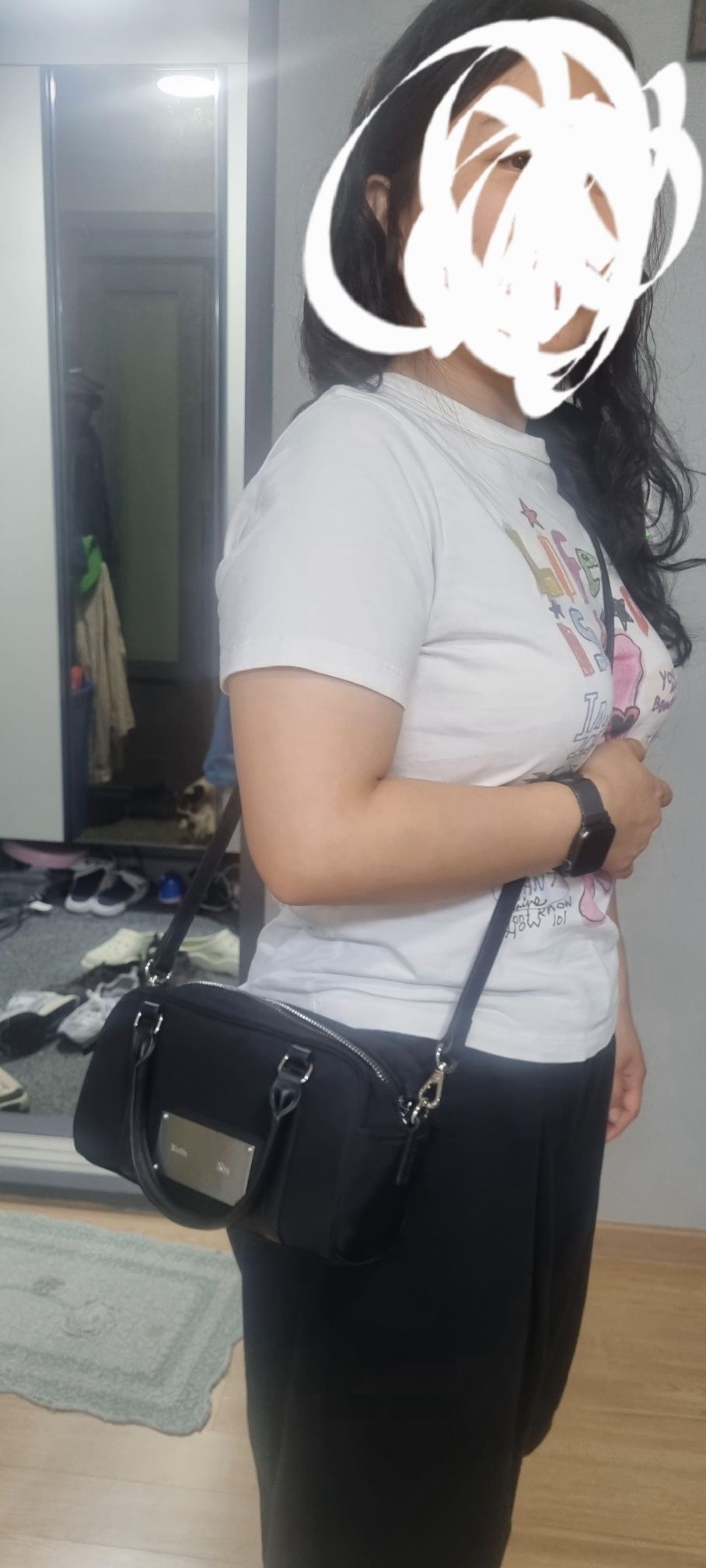 MUSINSA | MATIN KIM BABY SPORTY TOTE BAG IN BLACK