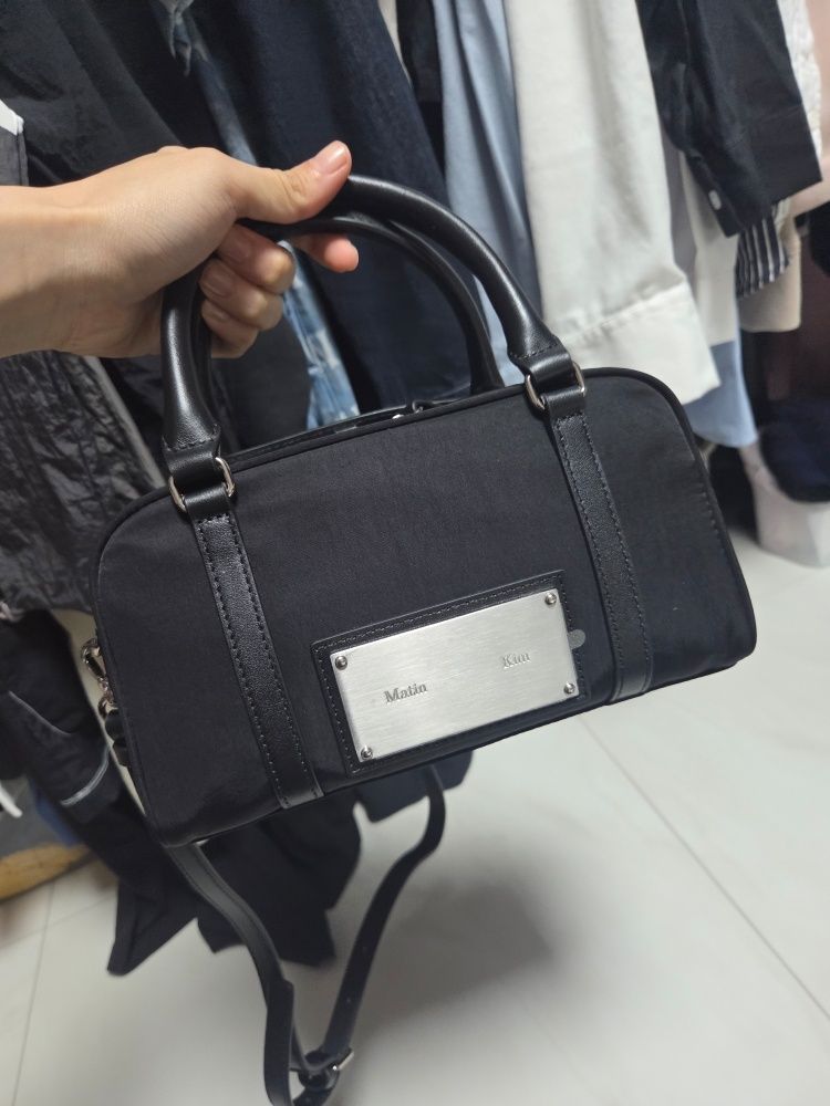 MUSINSA | MATIN KIM BABY SPORTY TOTE BAG IN BLACK