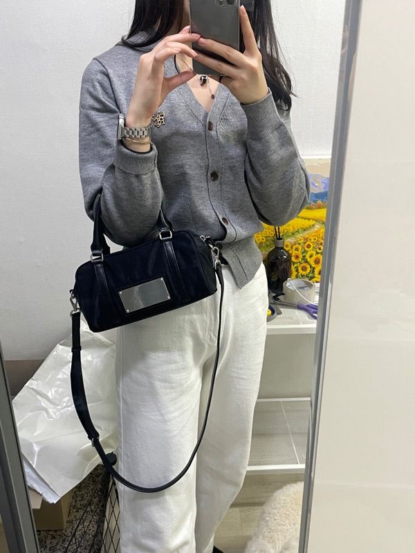 MUSINSA | MATIN KIM BABY SPORTY TOTE BAG IN BLACK