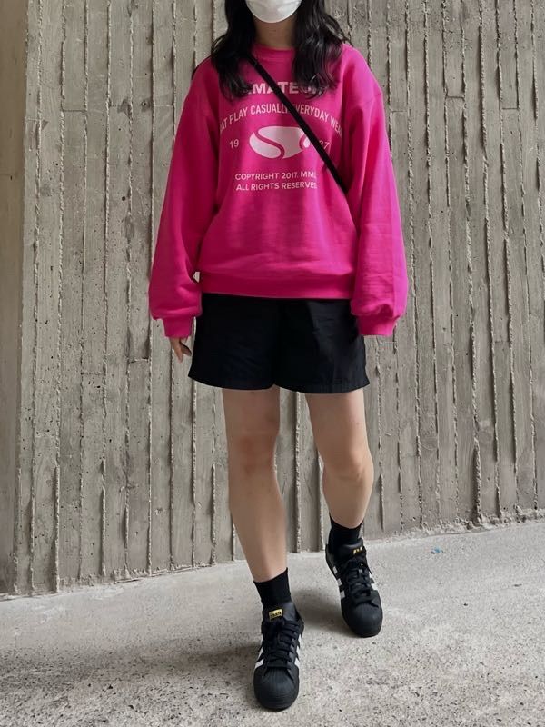 さらに100円引き◆MMLG◆AMATEUR SWEAT MUSINSA公式 | MMLG [Mmlg] AMATEUR SWEAT (FLOW PINK)