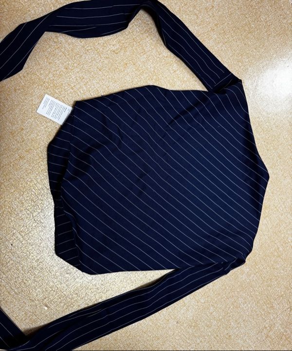MUSINSA | NOT YOUR ROSE Draping Halter Top (Navy)