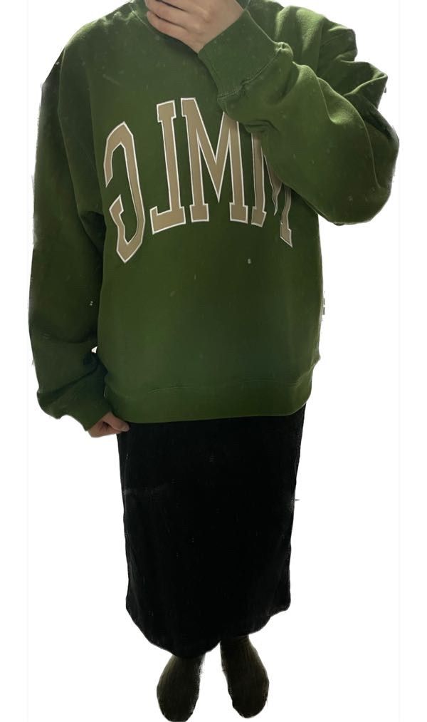 さらに100円引き◆MMLG◆MG SPORTS SWEAT MUSINSA | MMLG [Mmlg] VARSITY SWEAT (LEAVING GREEN)