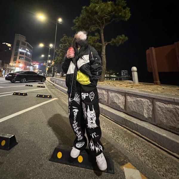 デニム・ジーパン NOT4NERD 22 Graphic Printed Cotton Pants Ivory PT055IV MUSINSA | NOT4NERD 22 Graphic Printed Cotton Pants - Ivory
