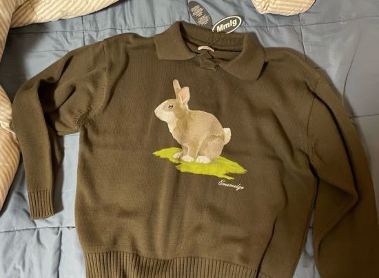 MUSINSA | MMLG [Mmlg] MELGE COLLAR KNIT (KHAKI BROWN)