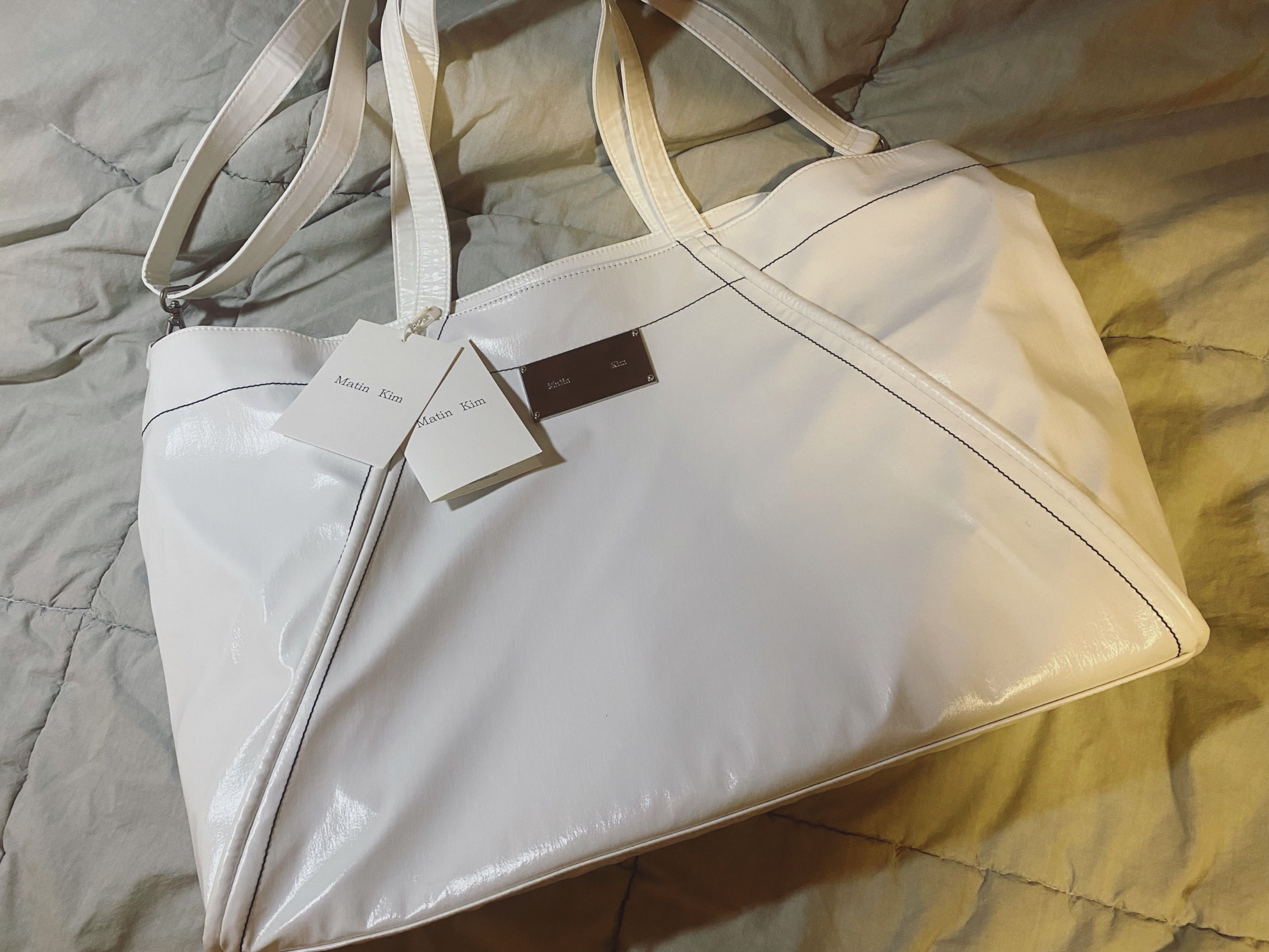 Matin Kim 白　バッグ DOUBLE ZIPPER MINI CROSS BAG IN WHITE – Matin Kim