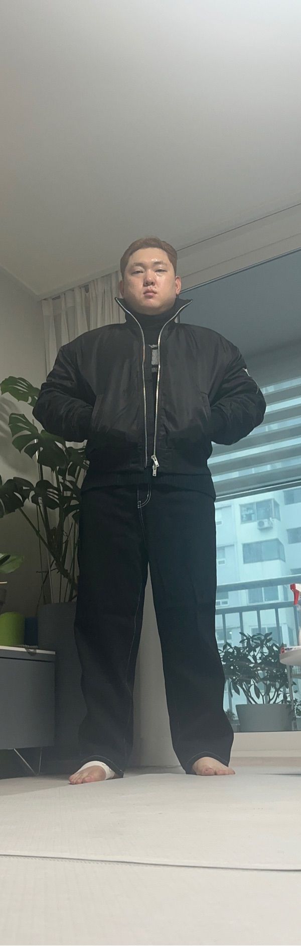 MUSINSA | MUSINSA STANDARD Oversized High Neck MA-1 Bomber 