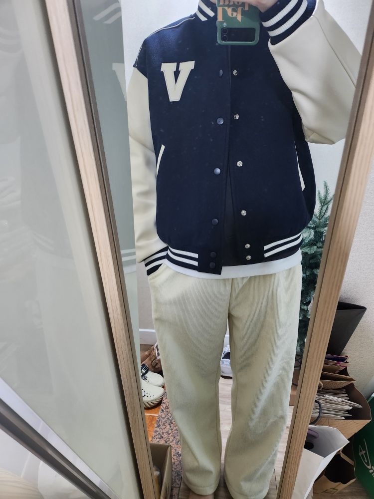 【VETEZE】22FW★ V Logo Lining Varsity Jacket VETEZE(ベテゼ) - V Logo Lining Varsity Jacket – einz.jp