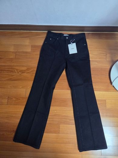 MUSINSA | LMOOD Ray Flare Denim Pure Black