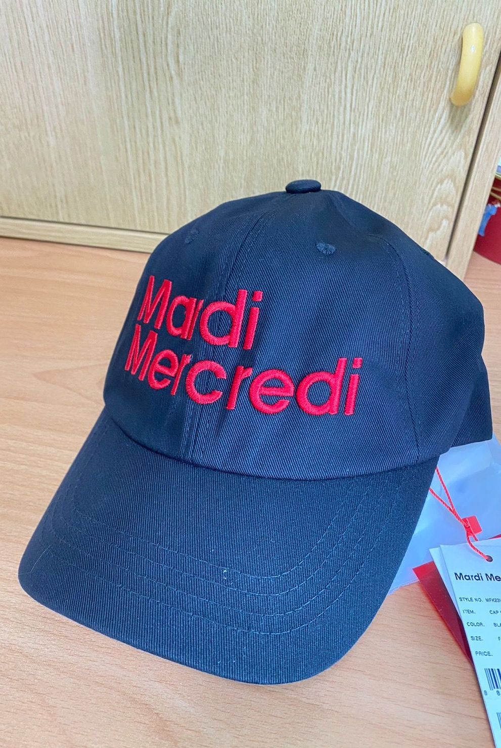 帽子 Mardi Mercredi CAP MARDI_BLACK WHITE - MARDI MERCREDI