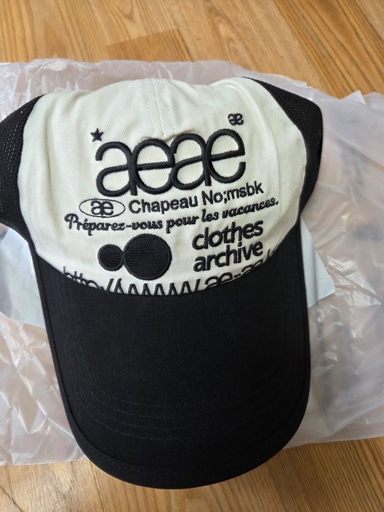 MUSINSA | AEAE Web Logo Mesh Cap [Black]