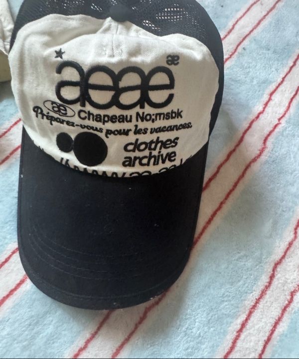 MUSINSA公式 | AEAE Web Logo Mesh Cap [Black]