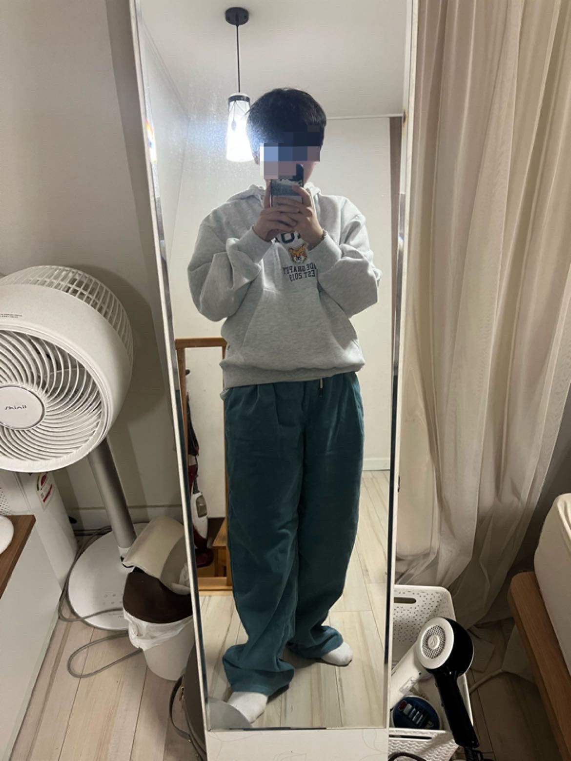 Codegraphy TIGER LOGO SWEAT パーカー　ホシ着用　M MUSINSA | Codegraphy CGP Origin Tiger Logo Hoodie_Melange Gray