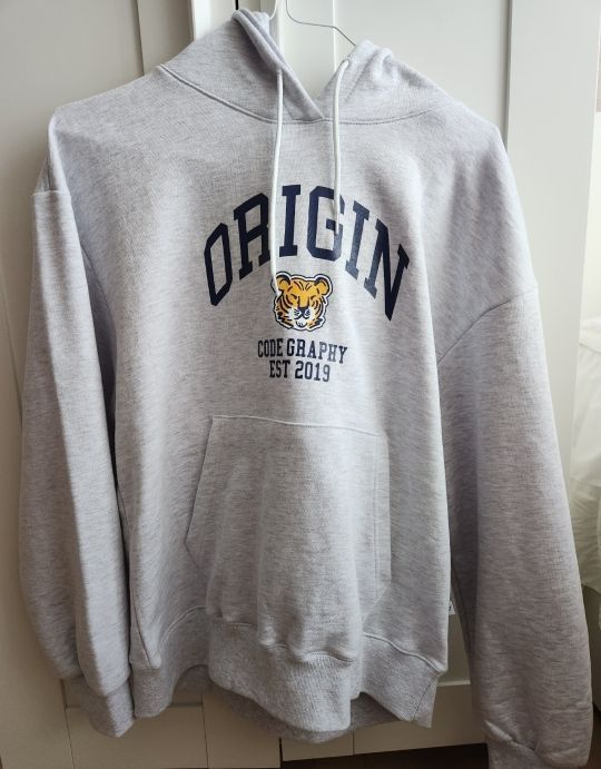 MUSINSA | Codegraphy CGP Origin Tiger Logo Hoodie_Melange Gray