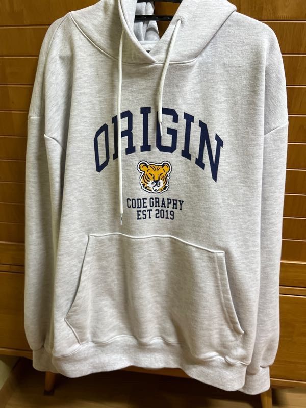 トップス Codegraphy TIGER LOGO SWEAT SETUP MUSINSA | Codegraphy CGP Origin Tiger Logo Hoodie_Melange Gray
