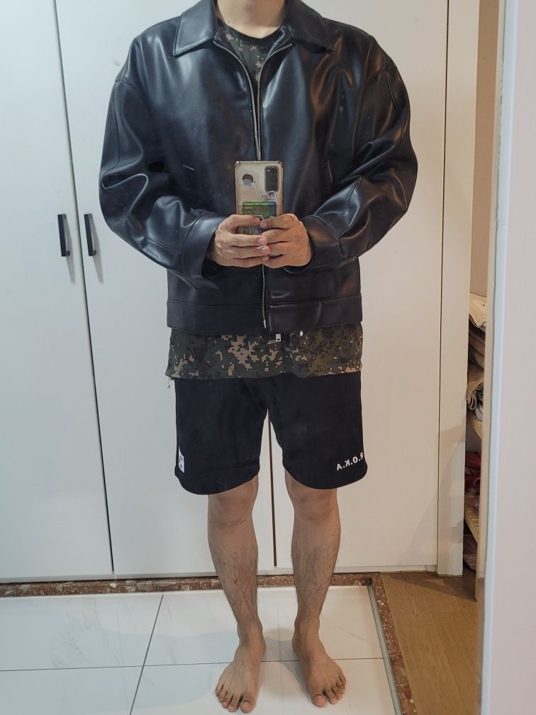 MUSINSA | MUSINSA STANDARD VEGAN LEATHER OVERSIZED SINGLE